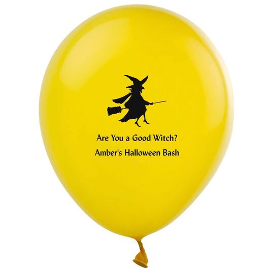 Flying Witch Latex Balloons